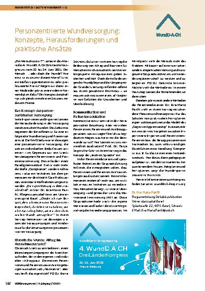 Vorschauseite 1: Personzentrierte Wundversorgung: Konzepte, Herausforderungen und praktische Ansätze