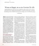 Vorschauseite 1: Wenn es klappt, ist es ein Gewinn für alle.