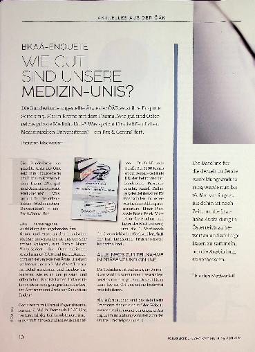 Vorschauseite 1: Wie gut sind unsere Medizin-Unis?