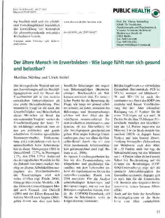 Vorschauseite 3: Suchtprävention im Alter