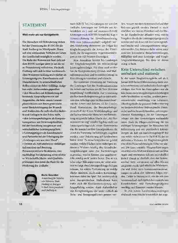 Vorschauseite 3: Harte Vorgaben durch das Bundesteilhabegesetz