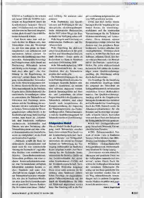 Vorschauseite 2: Vom Projekt zur Regelversorgung