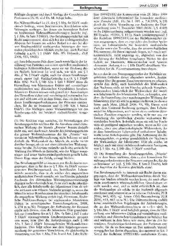 Vorschauseite 5: Wissenschaftliche Absicherung bei bilanzierten Diäten (Priorin)