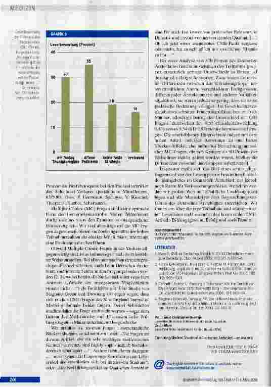 Vorschauseite 3: CME im Deutschen Arzteblatt -eine Auswertung nach dreieinhalb Jahren