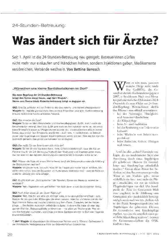 Vorschauseite 1: Was ändert sich für Ärzte?