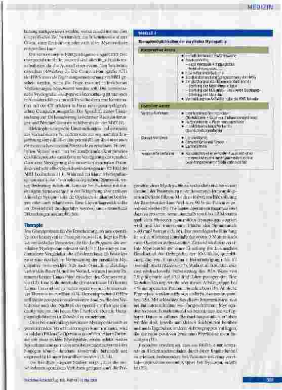 Vorschauseite 4: Die degenerative zervikale Spinalkanalstenose