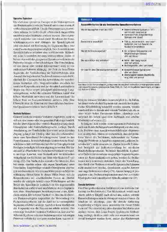 Vorschauseite 6: Die degenerative zervikale Spinalkanalstenose