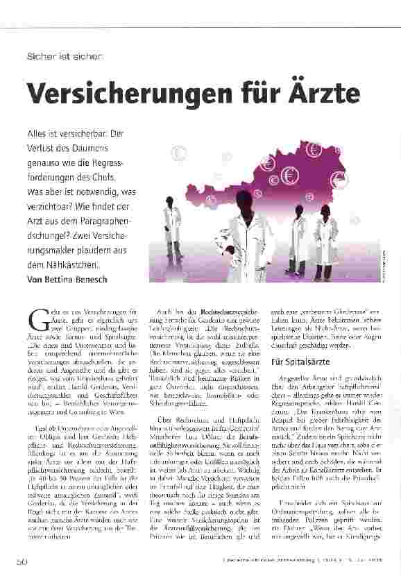 Vorschauseite 1: Versicherungen für Ärzte