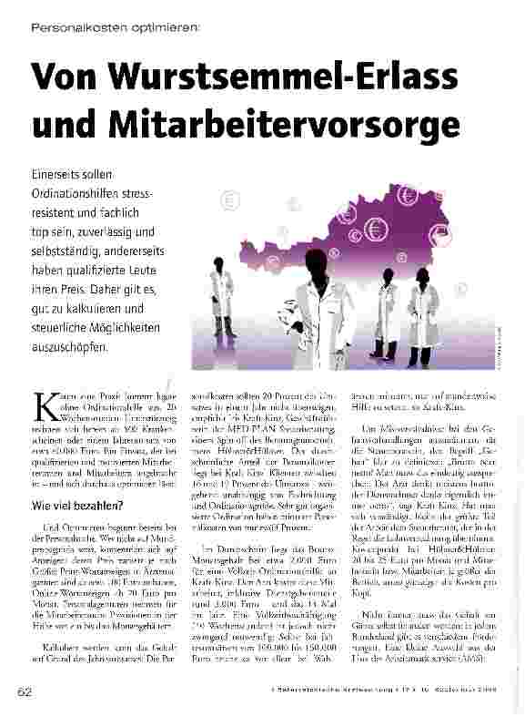 Vorschauseite 1: Personalkosten optimieren:Von Wurstsemmel-Erlass und Mitarbeitervorsorge