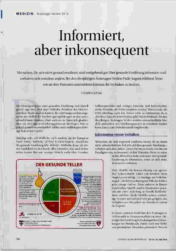 Vorschauseite 1: Informiert, aber inkonsequent