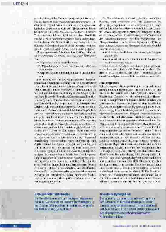 Vorschauseite 3: Die Tonsillektomie im Kindesalter