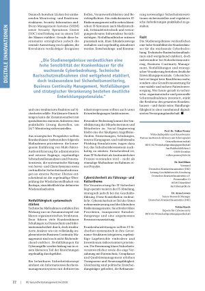 Vorschauseite 3: Cybersicherheit im Krankenhaus Vom IT-Thema zur strategischen Führungsaufgabe