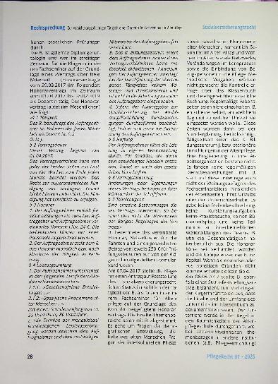Vorschauseite 2: Zur versicherungs pflichtigen Tätigkeit einer Dozentin im Fachseminar für Altenpflege