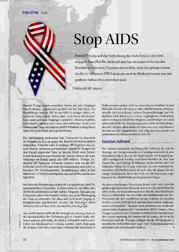 Vorschauseite 1: Stop AIDS
