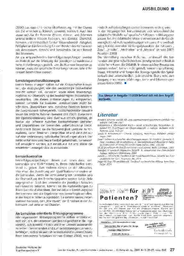 Vorschauseite 3: Lehr-Lernziele - bedeutsame Entscheidungen in der Unterrichtsplanung
