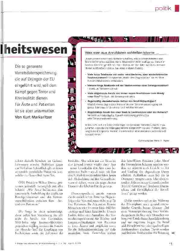 Vorschauseite 2: Sonderlösung für das Gesundtheitswesen