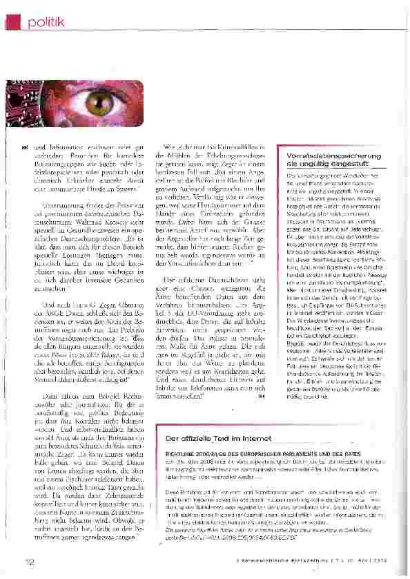 Vorschauseite 3: Sonderlösung für das Gesundtheitswesen