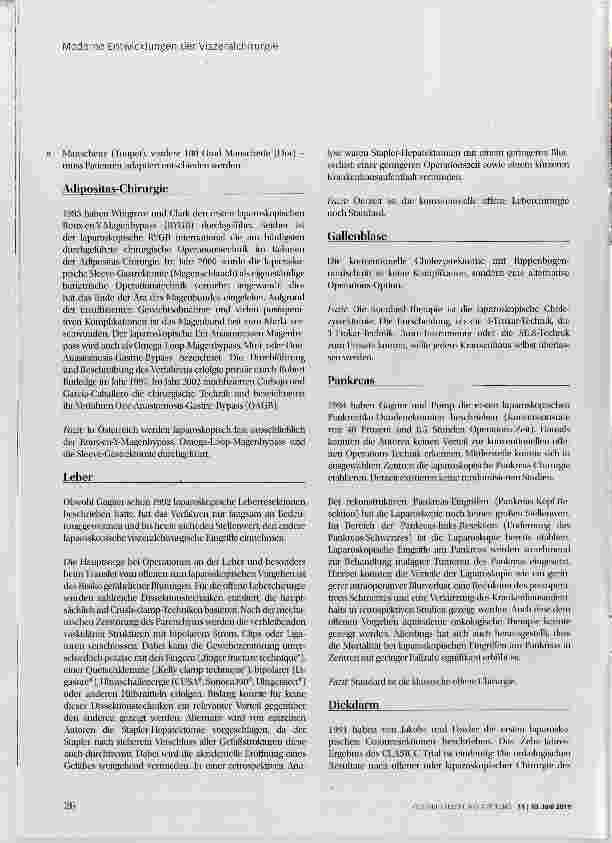 Vorschauseite 3: Moderne Entwicklungen der Viszeralchirurgie