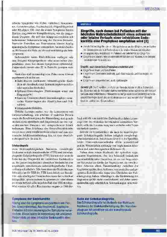 Vorschauseite 3: Endokarditis - Prophylaxe, Diagnostik und Therapie