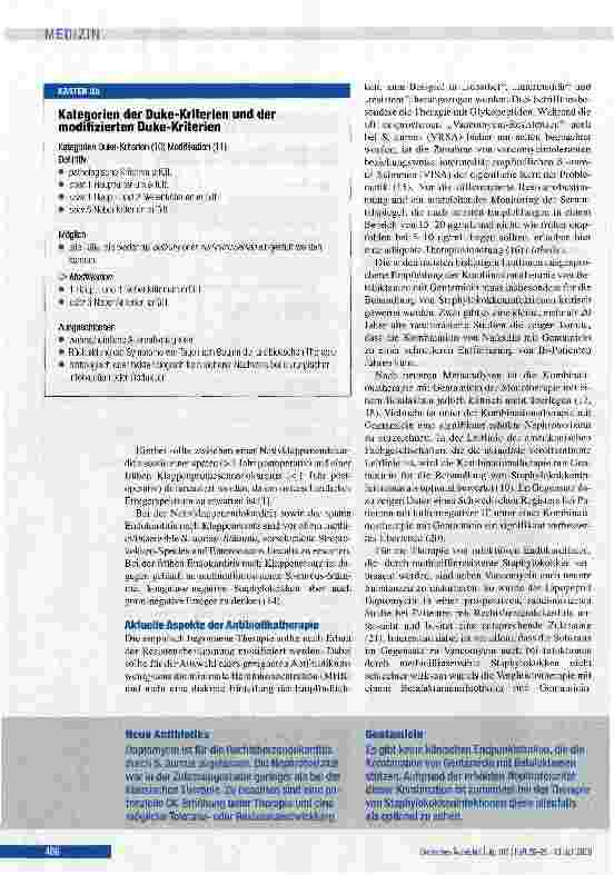 Vorschauseite 6: Endokarditis - Prophylaxe, Diagnostik und Therapie