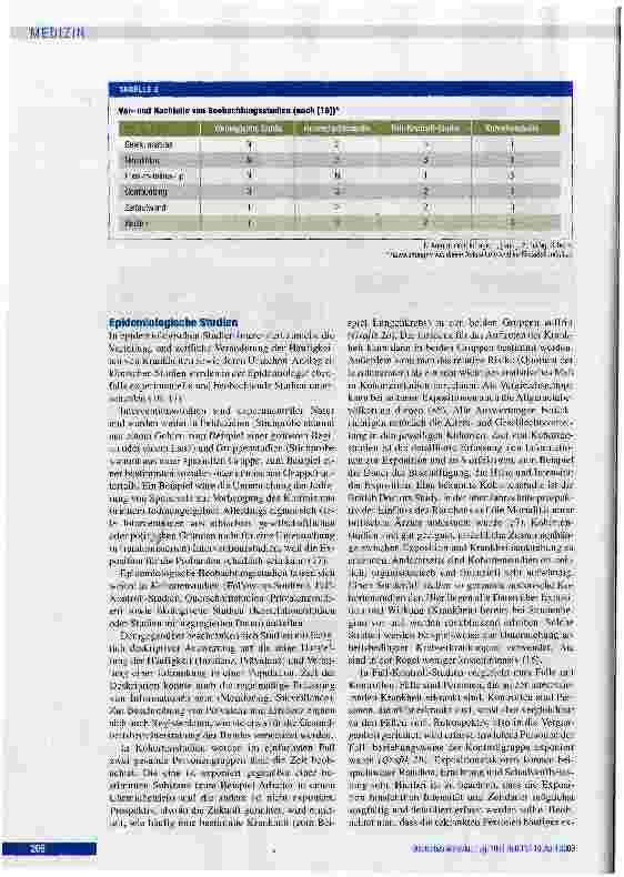 Vorschauseite 5: Studientypen in der medizinischen Forschung