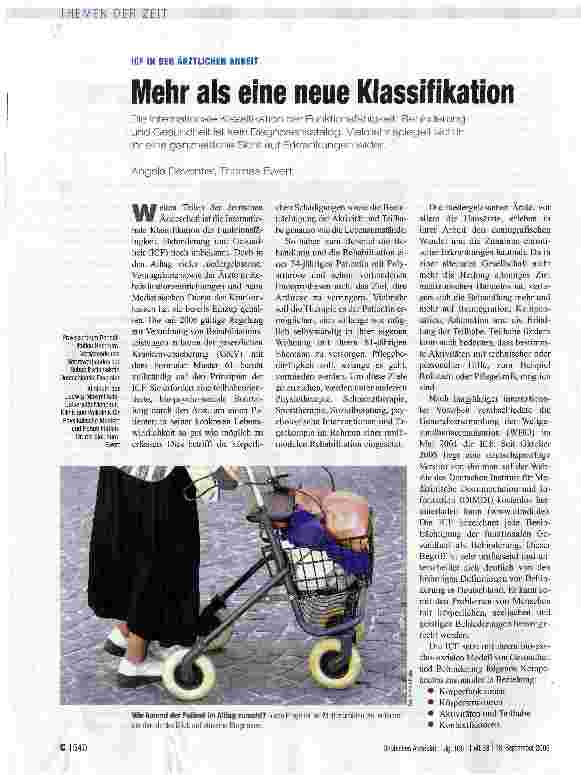 Vorschauseite 1: Mehr als eine neue Klassifikation
