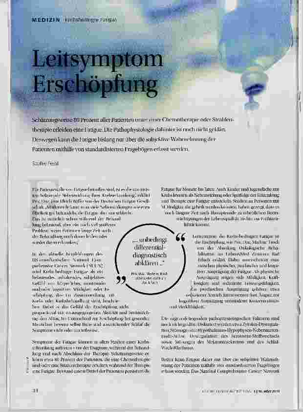 Vorschauseite 1: Leitsymptom Erschöpfung