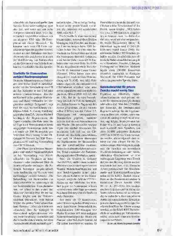 Vorschauseite 2: Nachschub aus der Nabelschnur