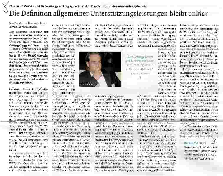 Vorschauseite 1: Die Definition allgemeiner Unterstützungsleistungen bleibt unklar