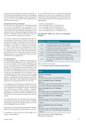 Vorschauseite 2: Hilfsmittelmatrix Cerebralparese Eine Orientierungshilfe für die Behandlung von Kindern mit CP