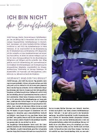 Vorschauseite 1: Ich bin nicht der Berufsheilige.
