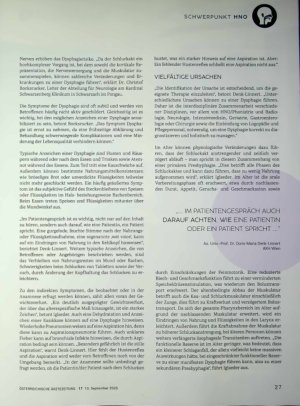 Vorschauseite 2: Dysphagie Symptom, nicht Diagnose