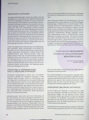 Vorschauseite 3: Dysphagie Symptom, nicht Diagnose
