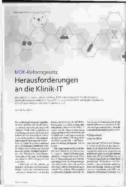 Vorschauseite 1: Herausforderungen an die Klinik-IT