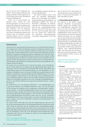 Vorschauseite 3: Klebsiella pneumoniae: Desinfektionsmitteltoleranz in Biofilmen als mögliche Ursache einer ineffektiven maschinellen Aufbereitung von Endoskopen