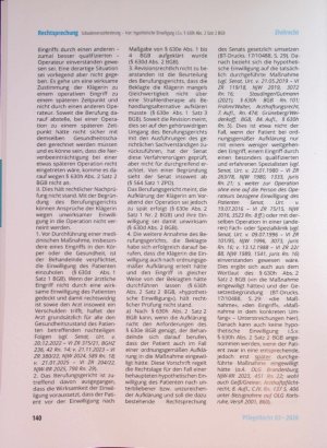 Vorschauseite 3: Schadensersatzforderung - hier: hypothetische Einwil ligung i. S. v. § 630h Abs. 2 Satz 2 BGB