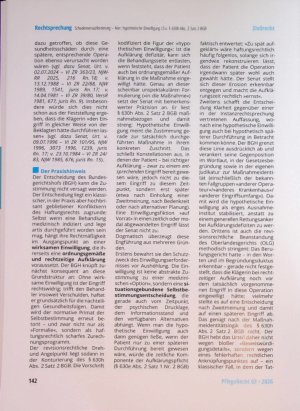 Vorschauseite 5: Schadensersatzforderung - hier: hypothetische Einwil ligung i. S. v. § 630h Abs. 2 Satz 2 BGB