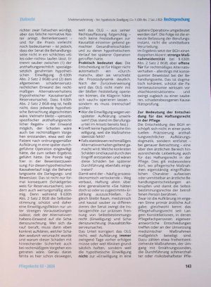 Vorschauseite 6: Schadensersatzforderung - hier: hypothetische Einwil ligung i. S. v. § 630h Abs. 2 Satz 2 BGB