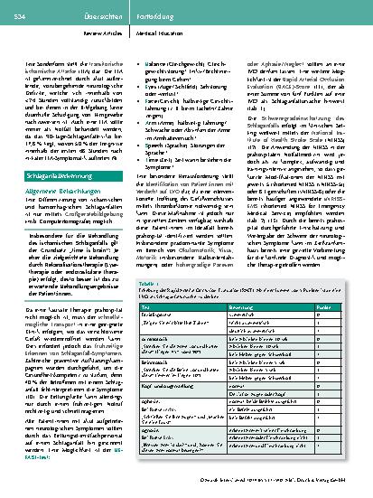 Vorschauseite 3: Prähospitale Versorgung des Schlaganfalls