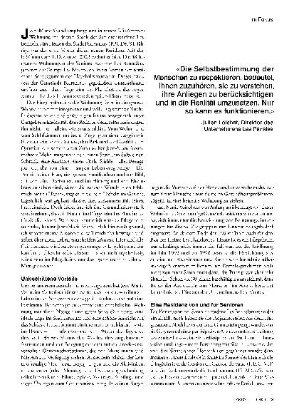 Vorschauseite 2: Die Prioritäten der Seniorinnen und Senioren