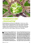 Vorschauseite 1: Imagegewinn statt „Greenwashing“