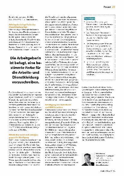 Vorschauseite 2: Kleiderordnung ist einzuhalten.