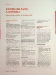 Vorschauseite 1: Berichte der ADKA Ausschüsse
