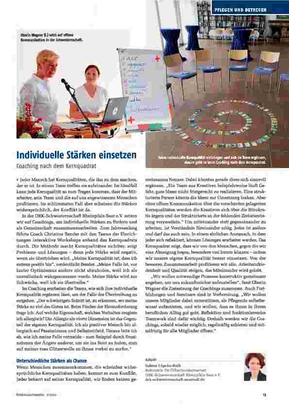 Vorschauseite 1: Individuelle Stärken einsetzen: Coaching nach dem Kernquadrat