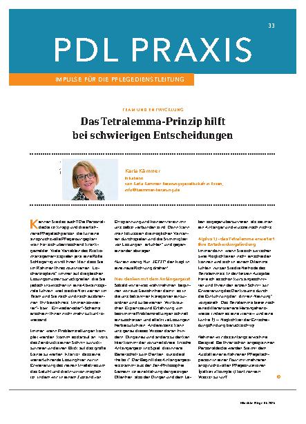 Vorschauseite 1: Das Tetralemma-Prinzip hilft bei schwierigen Entscheidungen