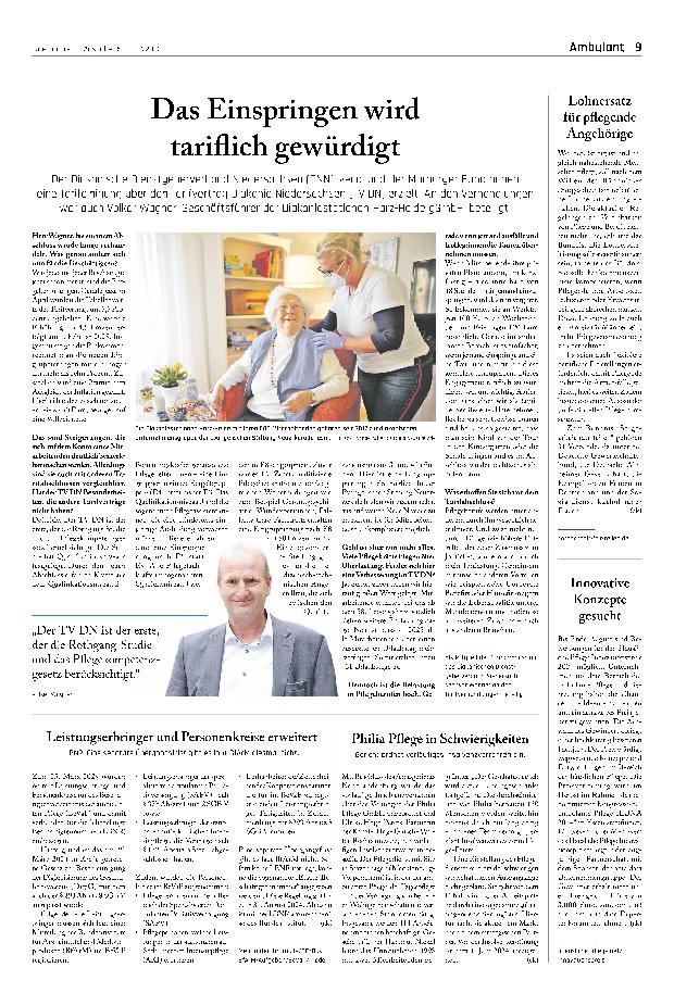 Vorschauseite 1: Das Einspringen wird tariflich gewürdigt.