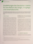 Vorschauseite 1: Empfehlungen des Deutschen Vereins für eine Reform des Sorge-, Umgangsund Unterhaltsrechts