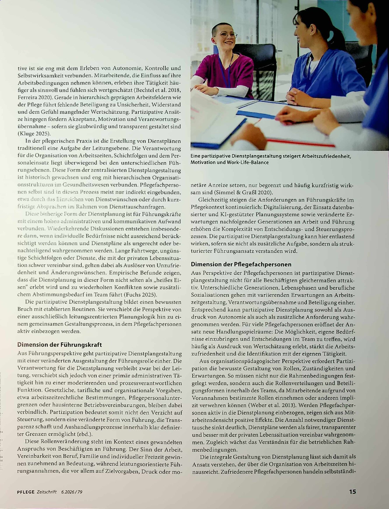 Vorschauseite 2: Partizipative Dienstplangestaltung