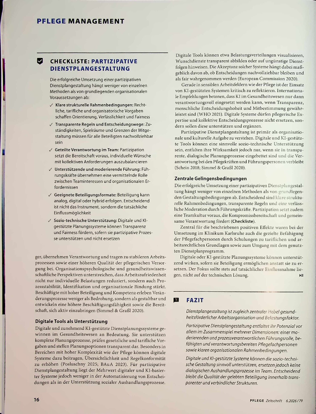 Vorschauseite 3: Partizipative Dienstplangestaltung