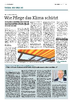 Vorschauseite 1: Wie Pflege das Klima schützt